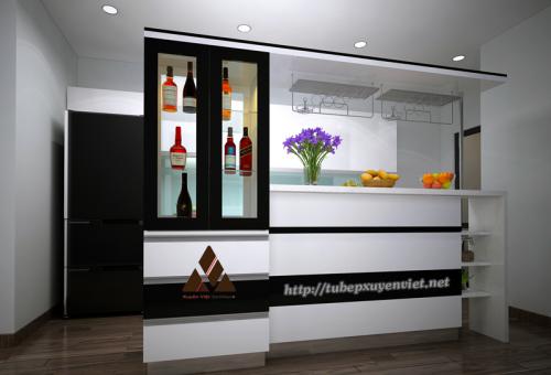 Quầy bar và tủ rượu nhà anh Cường - Park Hill XV29116