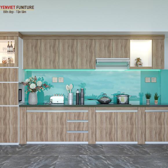 Tủ bếp nhựa laminate nhà chú Tùng - Bình Thạnh