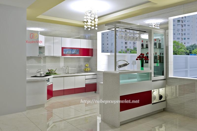 9 căn bếp đẹp hiện đại và vô cùng tiện dụng