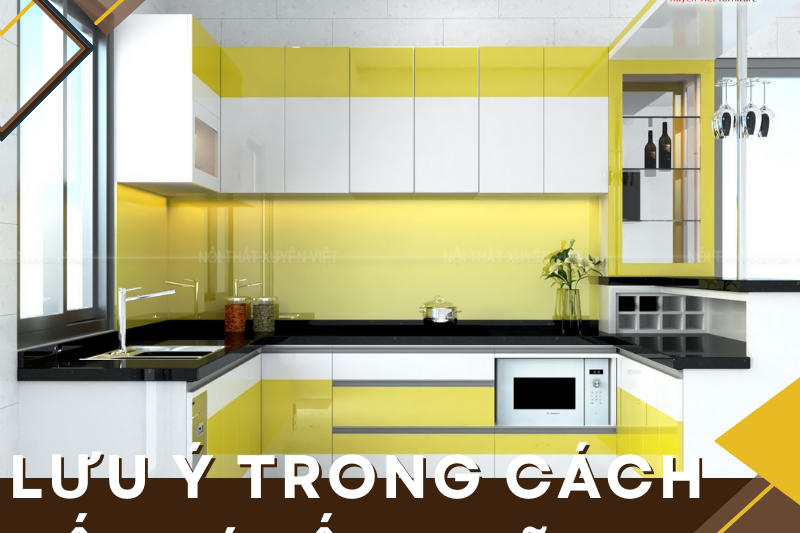 Những điều cần lưu ý trong cách bố trí bếp chữ U