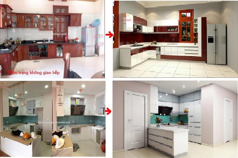 Những căn bếp cũ kỹ trở nên hiện đại và tiện dụng hơn