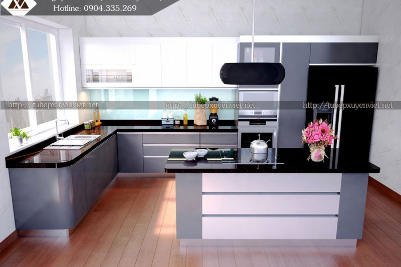 Gợi ý mẫu đảo bếp thông minh cho tủ bếp đẹp hơn