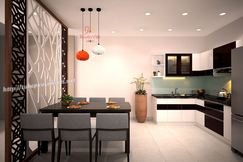 Lưu ý phong thủy khi đặt phòng ăn liền nhà bếp