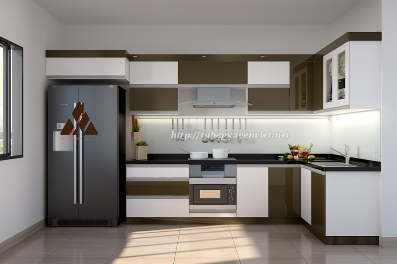 Mẫu nhà bếp đẹp đơn giản với cách bài trí thông minh