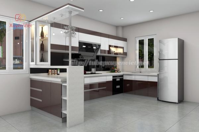 Tủ bếp đẹp hợp với người mệnh thổ