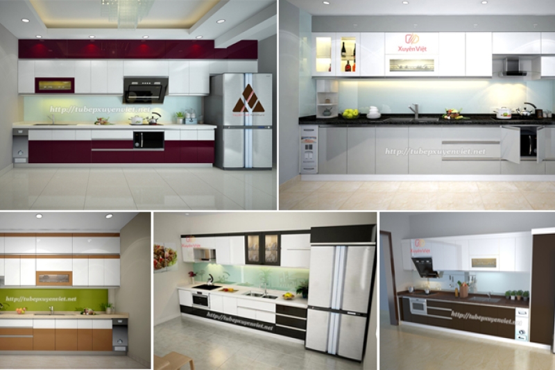 Mẫu tủ bếp đẹp chữ i thông minh cho bếp hiện đại - phần 2