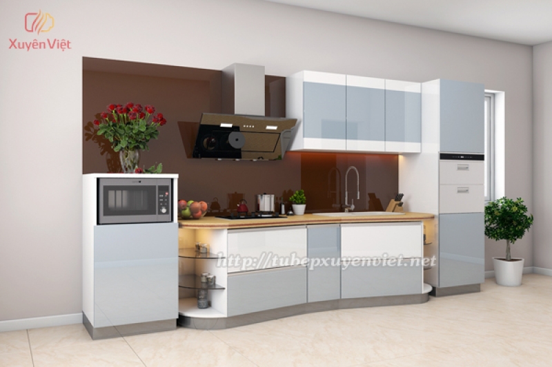 Mẫu thiết kế tủ bếp đẹp cho nhà chung cư