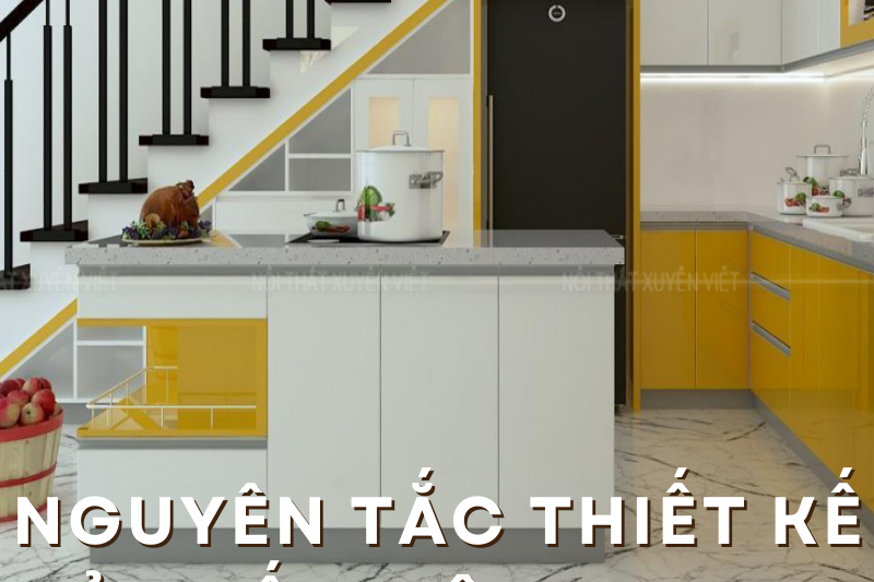 Các nguyên tắc thiết kế đảo bếp hiện đại