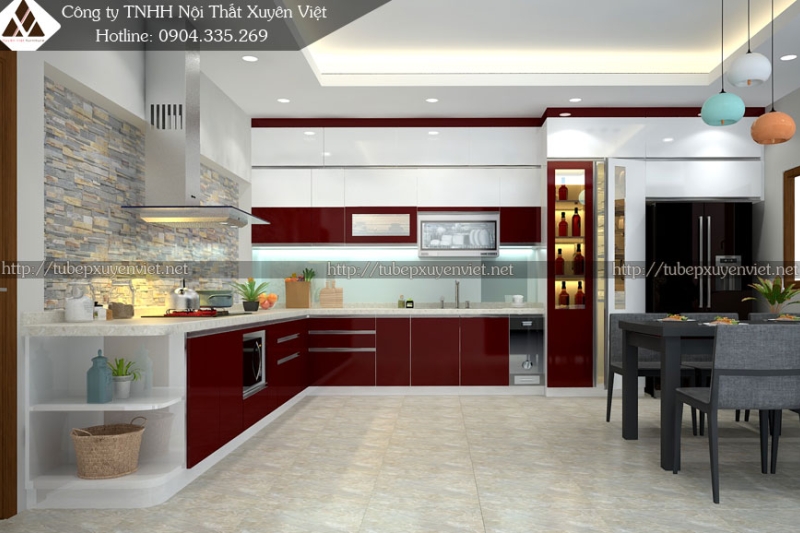 Nhà bếp hiện đại phong cách Châu Âu