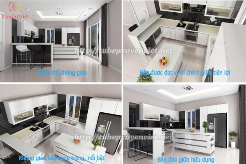 Mê mẩn những mẫu thiết kế bếp hiện đại tinh tế