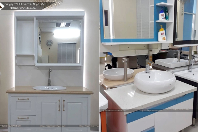 Những mẫu tủ lavabo nhựa bán sẵn SALE 15%