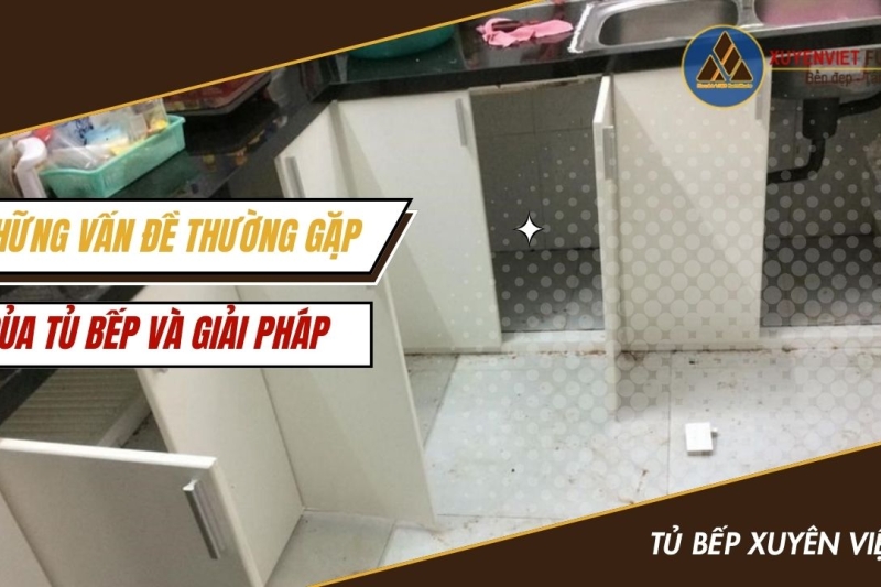 Những vấn đề thường gặp của tủ bếp và giải pháp