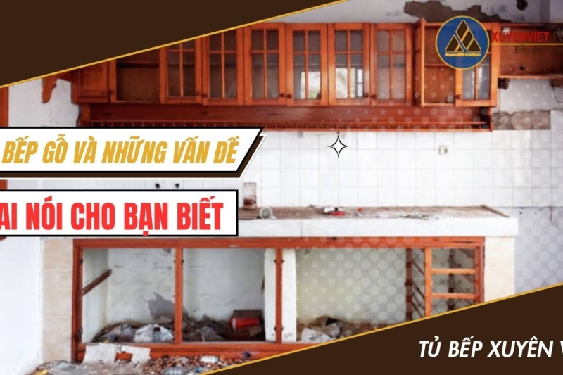 Tủ bếp gỗ và những vấn đề ít ai nói cho bạn biết