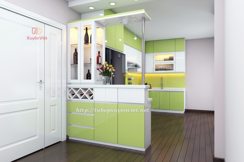 Thiết kế nhà bếp Xanh: Không gian bếp thân thiện