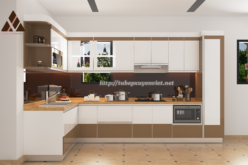 Top 5 mẫu tủ bếp đẹp nhất thi công ở Thái Bình