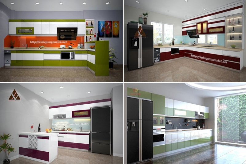 Màu sắc tủ bếp đẹp cho người mệnh Hỏa