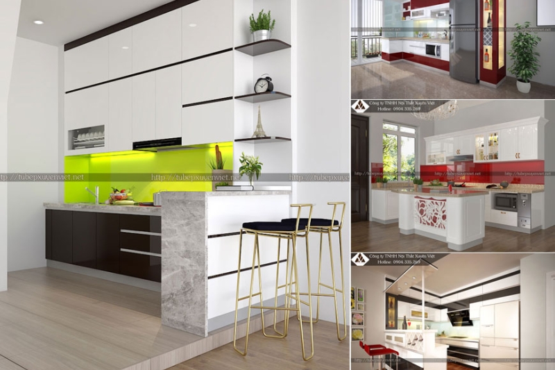Gợi ý thiết kế tủ bếp đẹp sành điệu cho nhà chung cư năm 2018