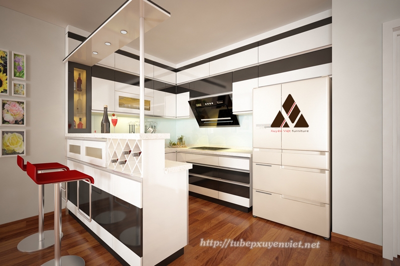 Tủ bếp nhựa Hà Nội: tổng hợp những mẫu tủ bếp đẹp nhất