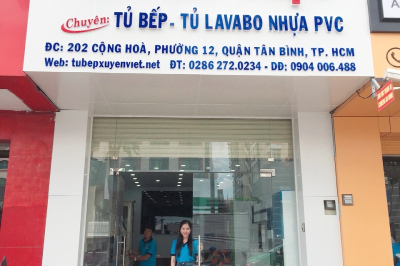 Khai trương showroom tủ bếp nhựa số 202 Cộng Hòa, Tân Bình, HCM