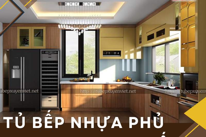  Tủ bếp nhựa phủ laminate cao cấp cho phòng bếp hiện đại