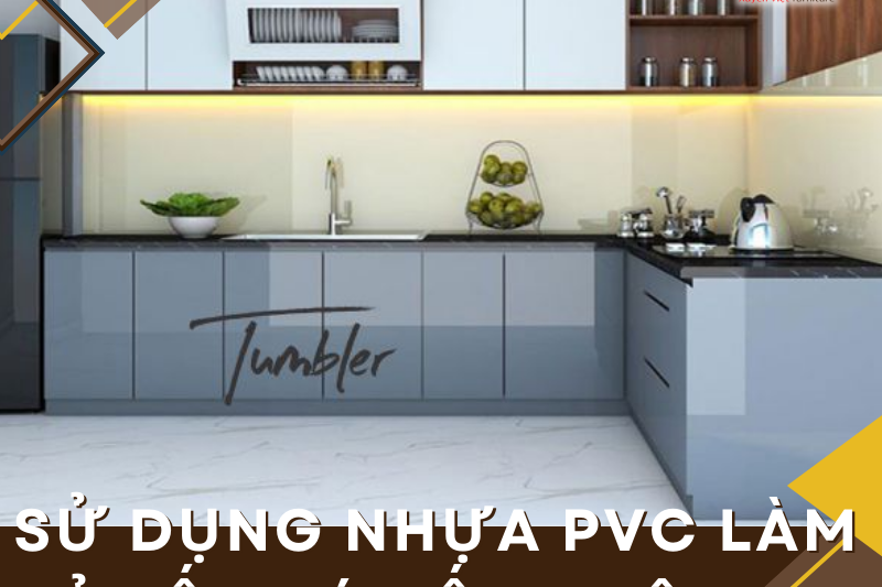  tấm nhựa PVC làm tủ bếp