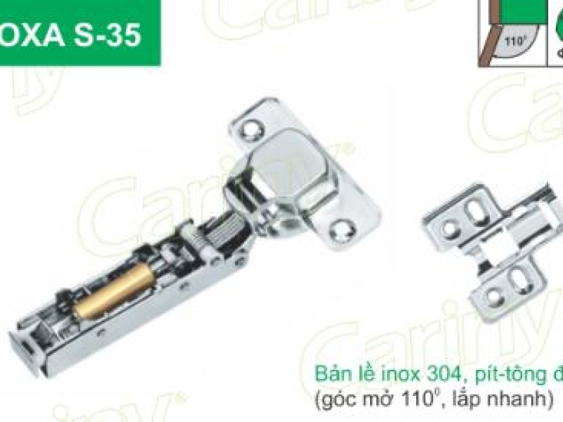 BẢN LỀ INOX PÍT-TÔNG ĐỒNG - CARINY