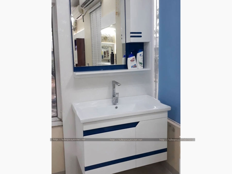 BỘ TỦ CHẬU LAVABO LIỀN BÀN LBK108 (HÀNG BÁN SẴN)