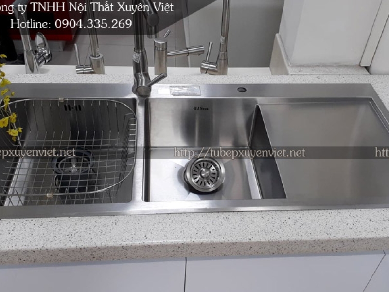 CHẬU RỬA ĐÔI GJS 1150R - INOX 304 (KOREAN)