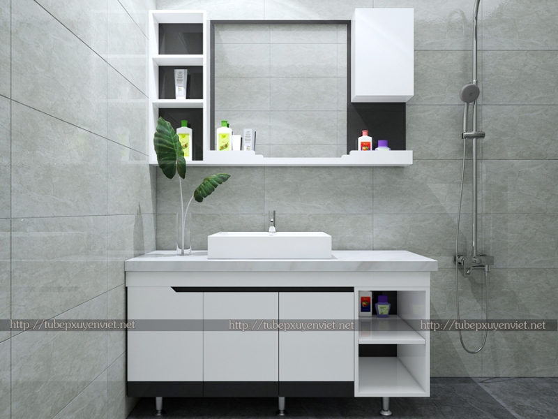 MẪU TỦ CHẬU LAVABO ĐẸP NHÀ TẮM XVL690