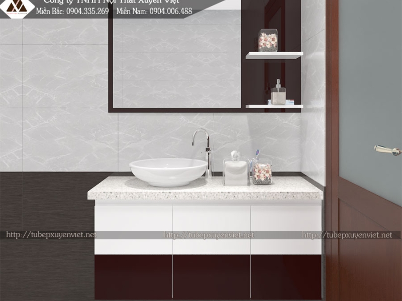 MẪU TỦ LAVABO ĐẸP XVL648