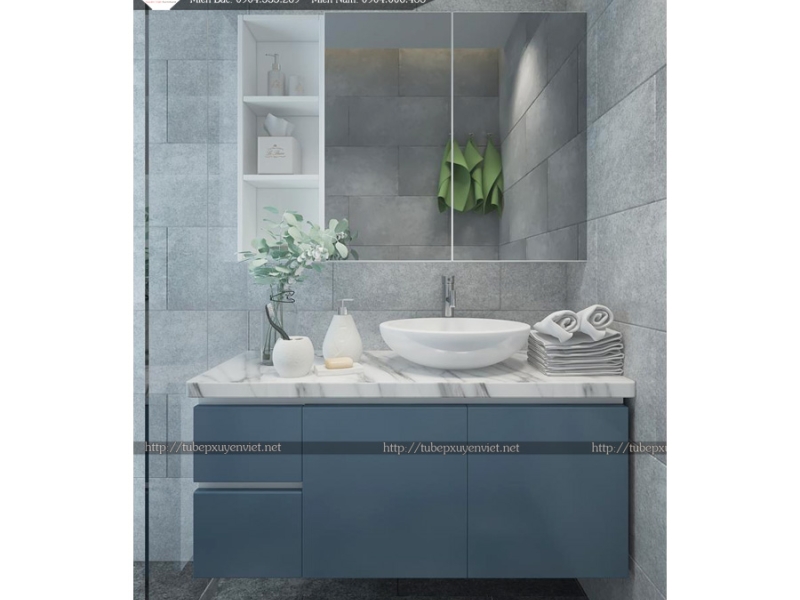 MẪU TỦ LAVABO NHỰA 100% CHỊU NƯỚC XVL695