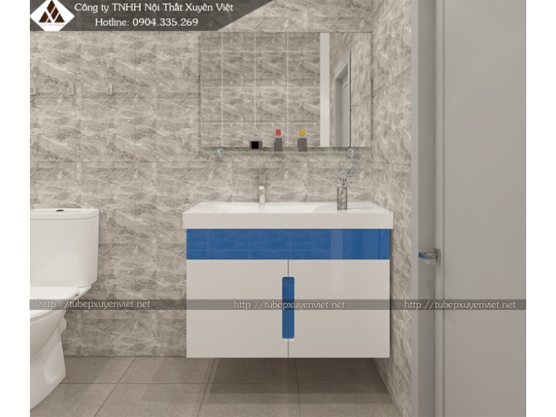 MẪU TỦ LAVABO NHỰA CHO NHÀ VỆ SINH BÉ XVL624