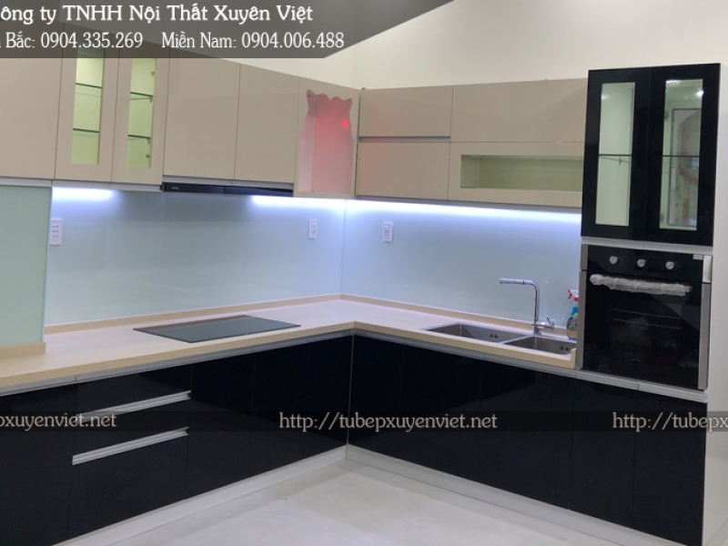 Video tủ bếp nhựa Acrylic nhà chị Hoa - Quận 8, HCM