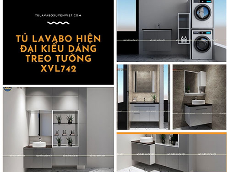 BỘ THIẾT KẾ THI CÔNG TỦ LAVABO ĐẸP XVL742