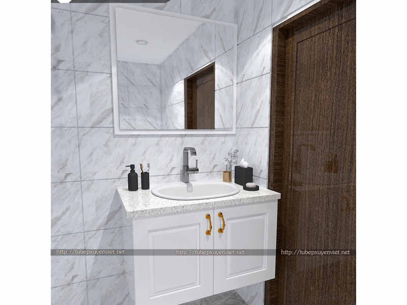 TỦ LAVABO MẶT ĐÁ XVL632