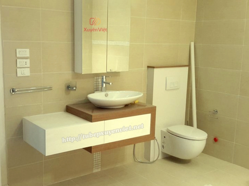 KIỂU TỦ LAVABO BẰNG NHỰA CAO CẤP XVL532