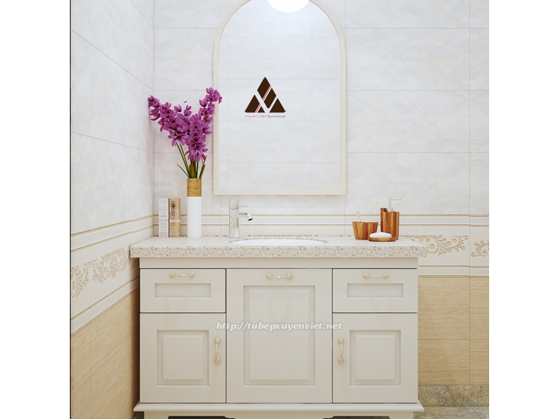 TỦ LAVABO NHỰA KIỂU TÂN CỔ ĐIỂN XVL564