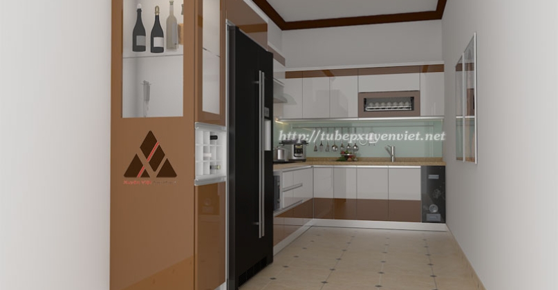 Mẫu tủ bếp đẹp nhà chị Tươi - Thái Bình XV32716