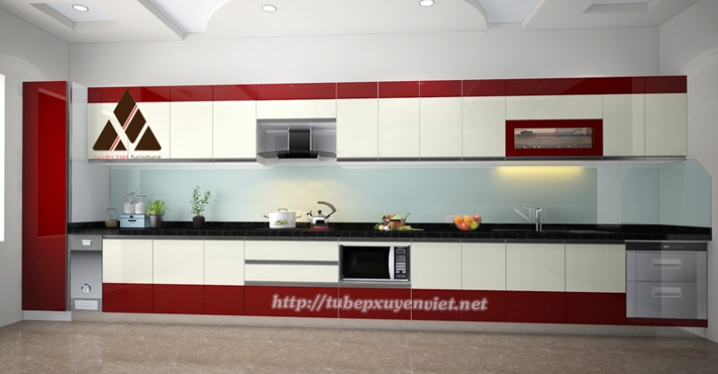 MẪU TỦ BẾP CHỮ I NHÀ CÔ LAN - BẮC NINH XV23616