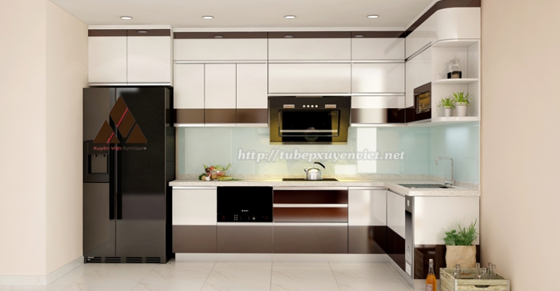 Tủ bếp nhà chung cư Anh Giang - Hòa Bình Green City XV28216
