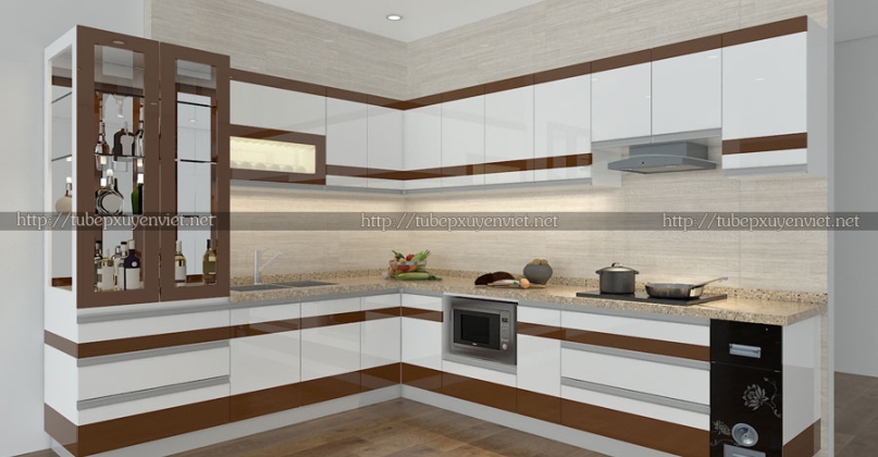 Tủ bếp đẹp hiện đại nhà chị Út - Kiến Thụy, Hải Phòng