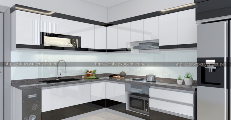 Tủ bếp đẹp nhà anh Huy tại Đình Đông, Hải Phòng