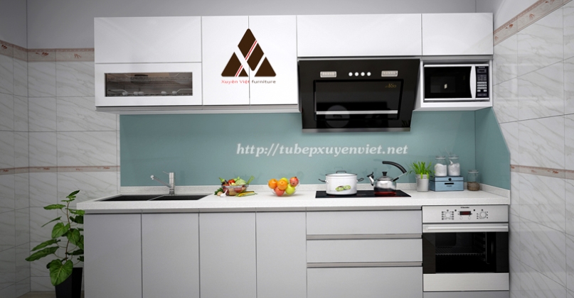 TỦ BẾP ĐẸP ĐƠN GIẢN NHÀ CÔ YẾN - HẢI PHÒNG XV29016