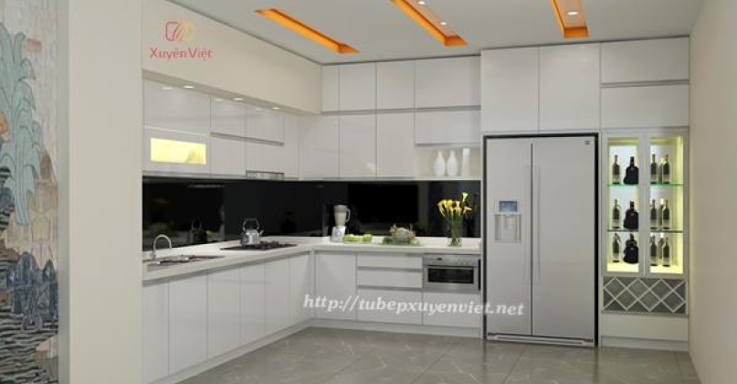 Mẫu bếp đẹp nhà chị Hương - Hải Phòng XV107