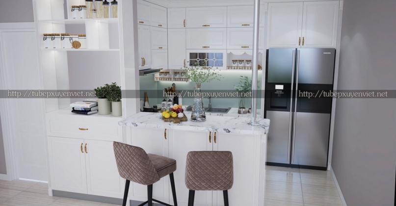 Bộ tủ bếp, tủ lavabo, tủ quần áo nhà chị Thùy - Phổ Quang, TPHCM