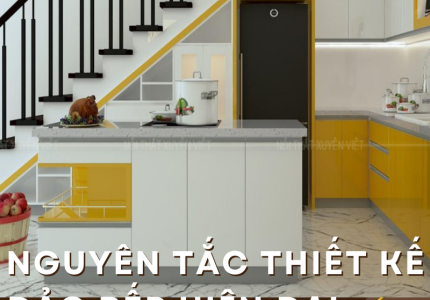 Các nguyên tắc thiết kế đảo bếp hiện đại