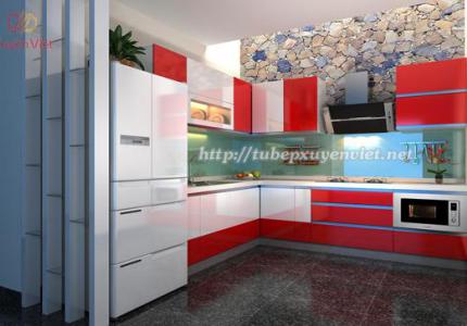 Phòng bếp đẹp nhà anh Dũng - Khu Flamingo Đại Lải Resort
