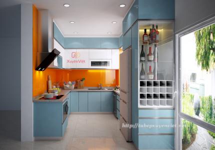 Mẫu bếp đẹp nhà chị Sâm - KĐT Gamuda, Hà Nội