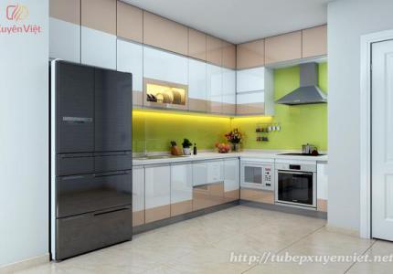 Thiết kế tủ bếp nhà anh Minh ở chung cư Hòa Binh Green City