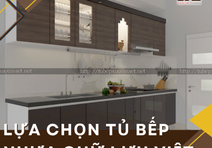 Lựa chọn tủ bếp nhựa chữ I ưu việt cho phòng bếp